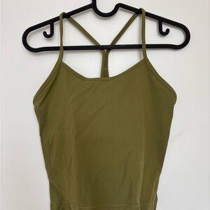 lululemon athletica Olive Green Strappy Camisole